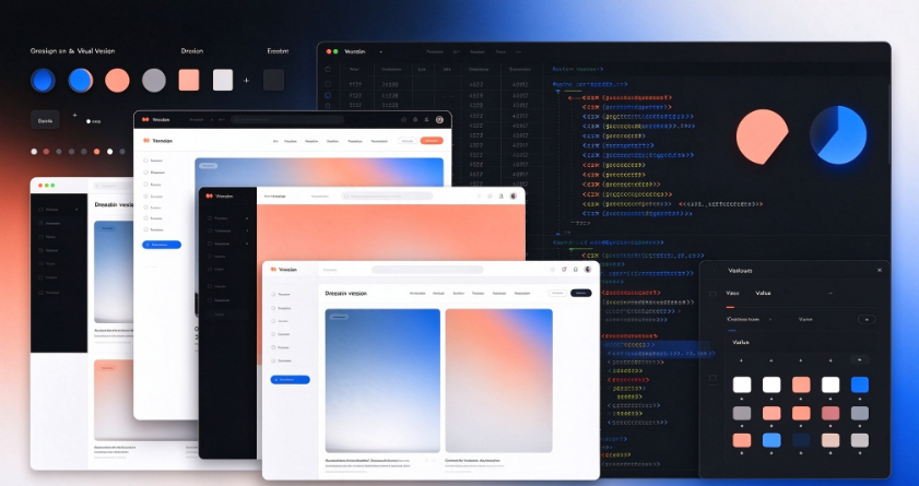 Custom Web Development and Visual Design Implementation for Independent Websites